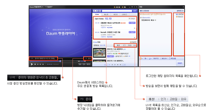 LIVE 설명이미지