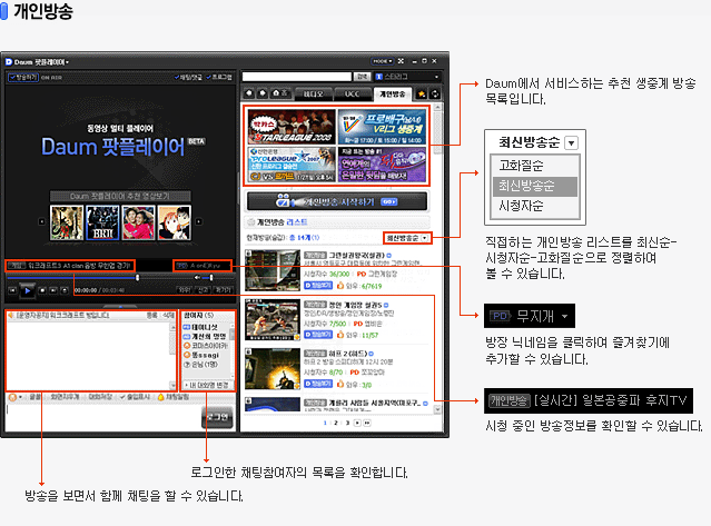 개인방송 설명이미지